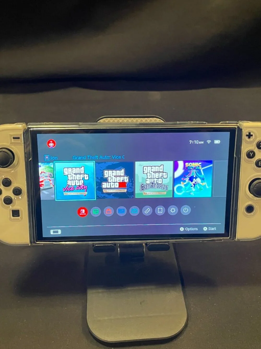 Nintendo Switch OLED With Hard Shell Protective Case And Accessories